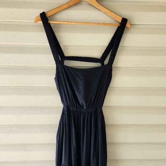 Abercrombie and Fitch black linen blend dress - Picture 12 of 13